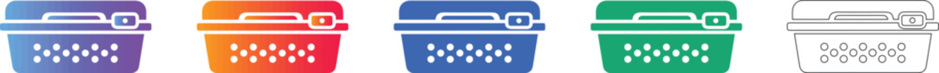Fototapeta premium Storage Basket Container Icons