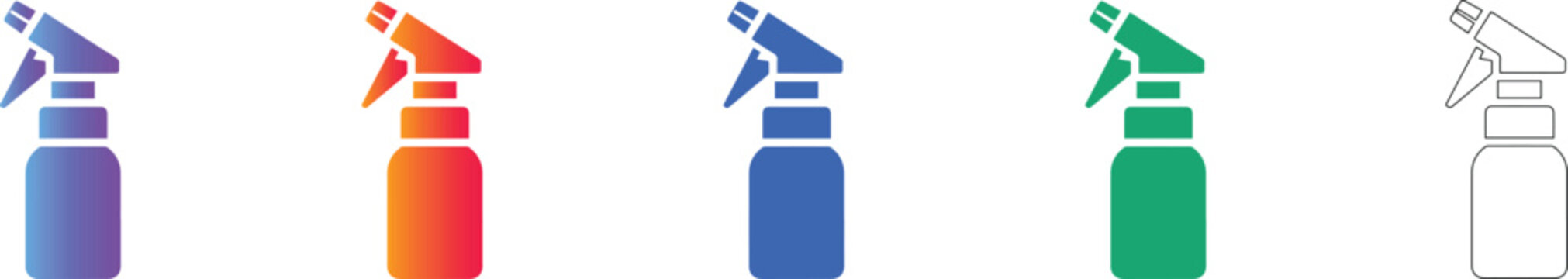 Trigger Spray Bottle Icons