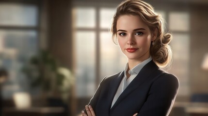 Fototapeta premium confident businesswoman portrait