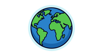 Obraz premium Globe Earth Planet World Map.
