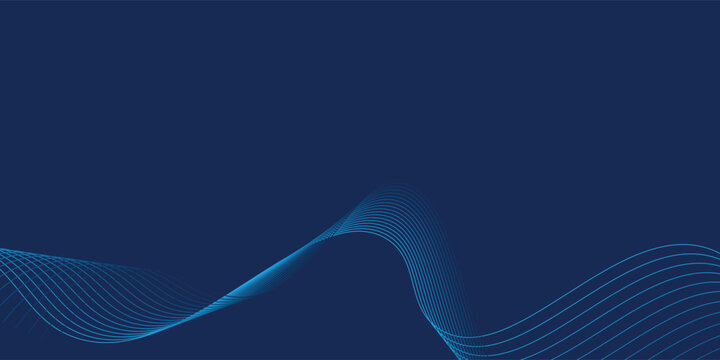 Abstract blue background with wave water circle spiral light texture. Vector illustration for presentation design with modern futuristic corporate and technology concept