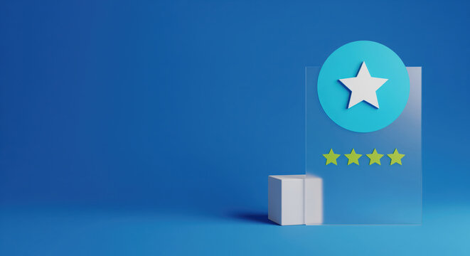 Customer feedback evaluation and service rating template with extensive copy space for business reputation management presentation or client testimonial ranking marketing campaign