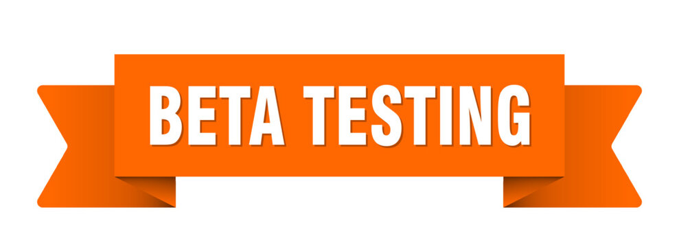 beta testing ribbon isolated on transparent background. beta testing ribbon