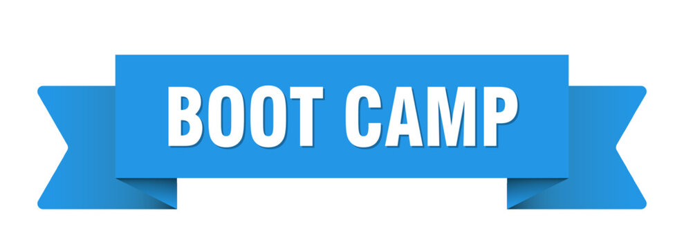 boot camp ribbon isolated on transparent background. boot camp ribbon