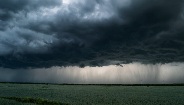 dark brooding monsoon clouds unleashing torrential rain design dramatic