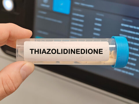 THIAZOLIDINEDIONE insulin sensitizing drug class for type 2 diabetes tablets in laboratory
