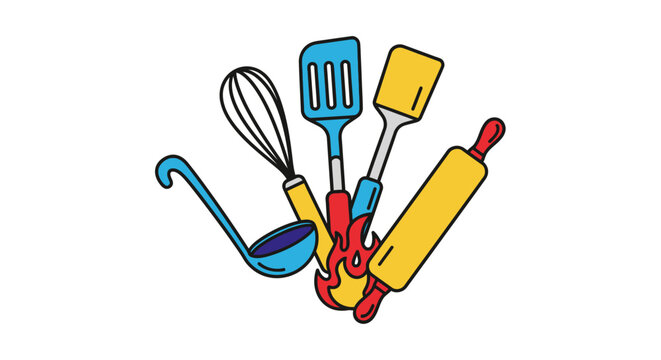 Kitchen Utensils and Cooking Tools.