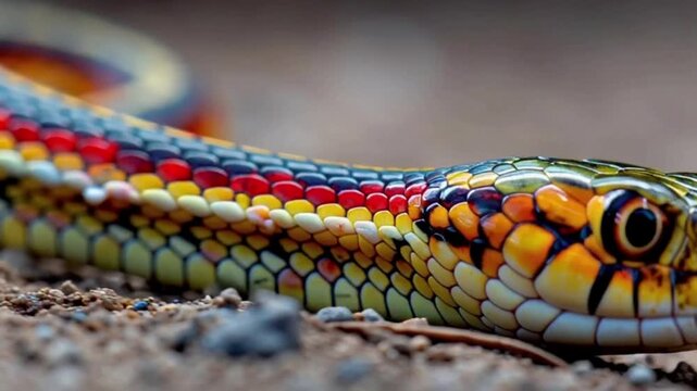 close up of a snake