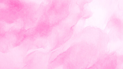 Fototapeta premium Abstract pink watercolor background texture. Soft pastel magenta wash overlay for wedding invitation and graphic design