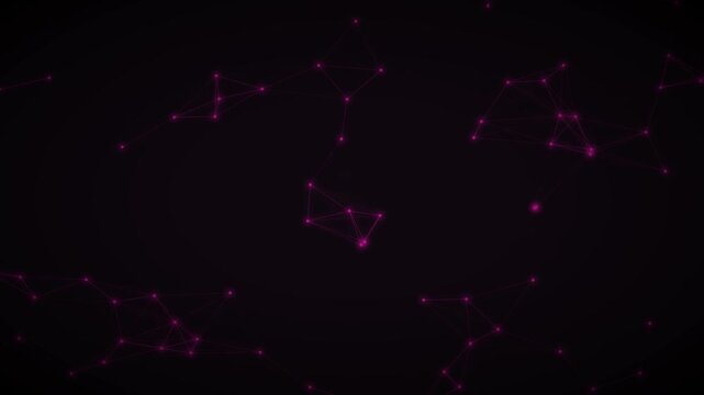 Pink Data Network Connections Technology Motion Background Loop