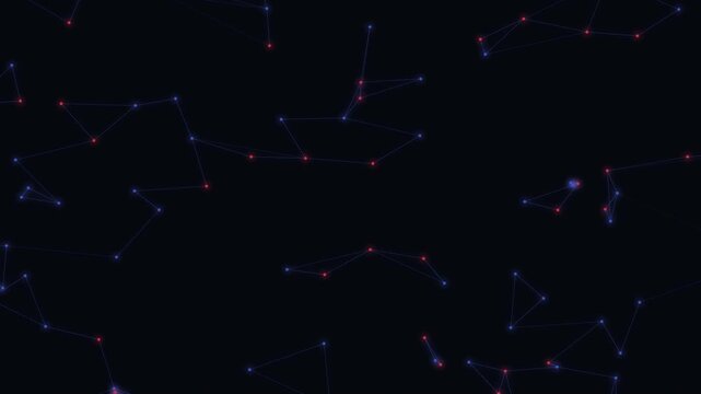 Blue Plexus Mesh Network Technology Motion Background Loop