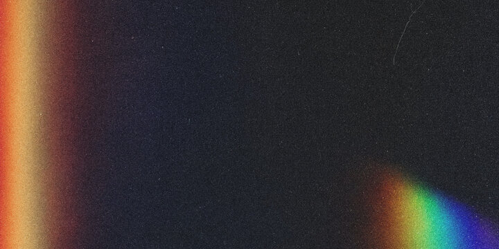 Light leak effect with chromatic aberration grainy texture and dark background light leak color bleed color bleed