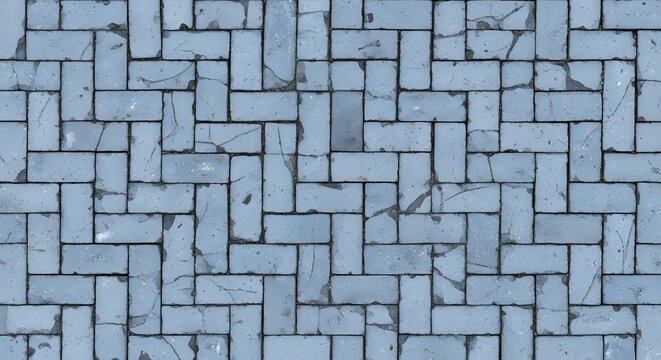 Light blue brick pavement texture urban.