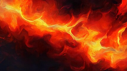 Fototapeta premium Luminous Patterns of Fire and Flame Artistry