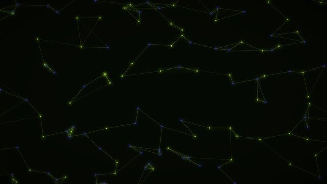 Chartreuse Plexus Mesh Network Technology Motion Background Loop