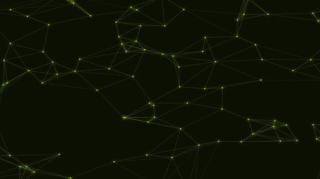 Lime Plexus Mesh Network Technology Motion Background Loop