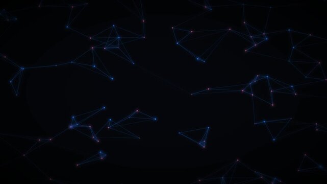 Sky Plexus Mesh Network Technology Motion Background Loop