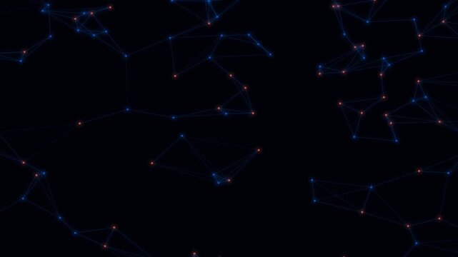 Sky Plexus Mesh Network Technology Motion Background Loop