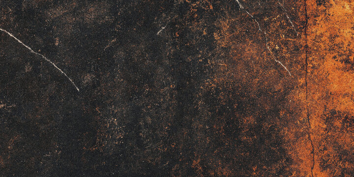 Dark marble texture with orange and white veining a detailed stone pattern veins black polished