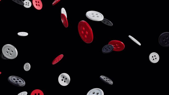Button Fall with Alpha Channel and loop