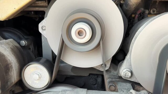 Trending Bus Engine Working Vehicle Mechanical System Transport Industry Technology in 4K Ultra HD footage.
