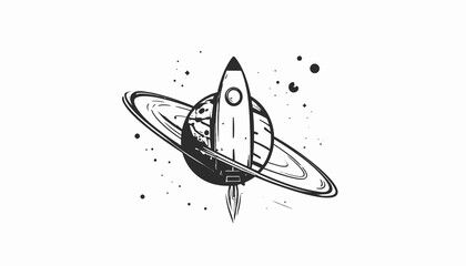 Space Rocket Ship Launching Into Orbit. © muh ikhsan muliadi