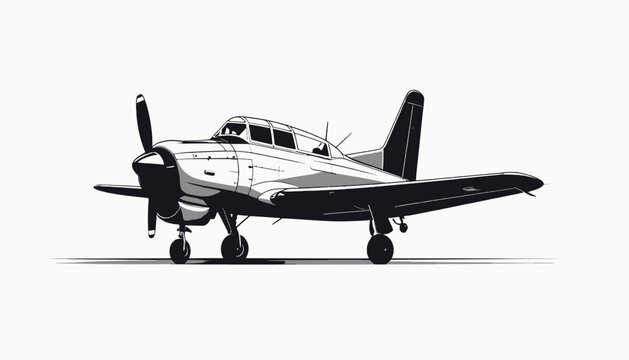 Vintage Small Airplane Aircraft Plane.