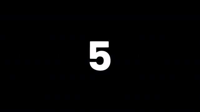 Fluid Liquid Countdown 10 to 0 with Transparent Background.