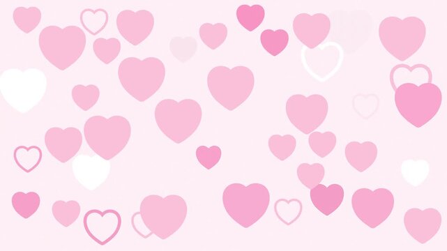 Cute Moving Pink Heart Wallpaper Video Motion Background