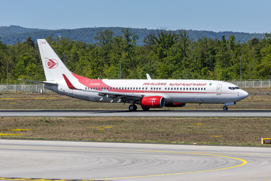 Air Algerie Boeing 737-800 airplane at Frankfurt airport in Germany