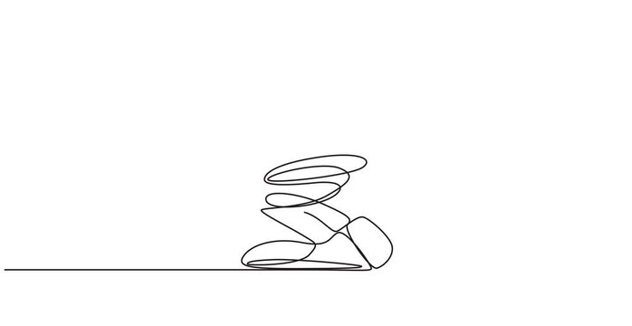 dental chair animation continuous line drawing, Doodle dental office equipment.A continuous line art drawing of an adjustable medical examination chair or. High quality 4k motion graphics. concept pro
