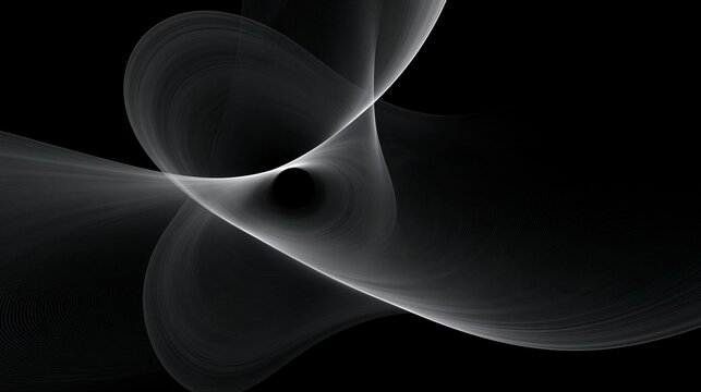 Fondo abstracto formado por lineas curvas en tonos negros