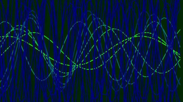 Abstract flowing blue and green wave patterns background for corporate videos