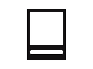 Fototapeta premium Instant photo frame icon, vector illustration of a polaroid picture isolated isolated on transparent background
