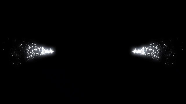 Sparkling White Glitter Trail, Twinkling Star Burst, Magic Light Line Effect, flat vector doodle twinkle stars, Black Background Overlay, Cinematic Luxury Motion Graphics, Smooth Transition 4k