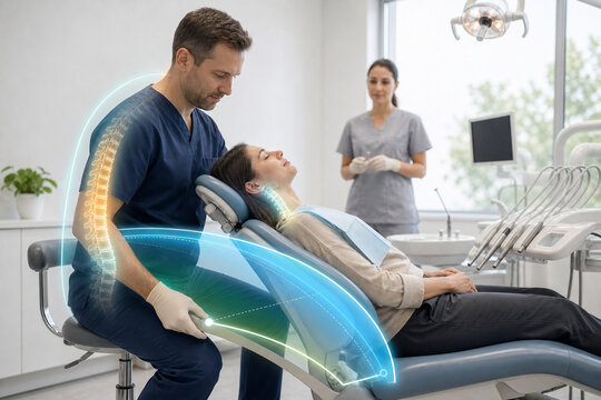 Dental chair posture arc