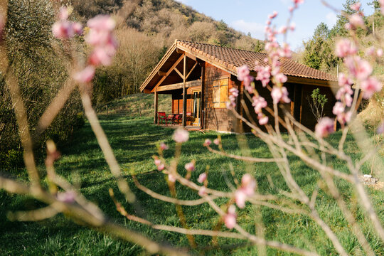 chalet in the spring