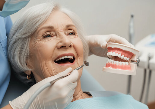 Paciente recibiendo tratamiento dental en cl&iacute;nica moderna