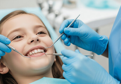 Paciente recibiendo tratamiento dental en cl&iacute;nica moderna