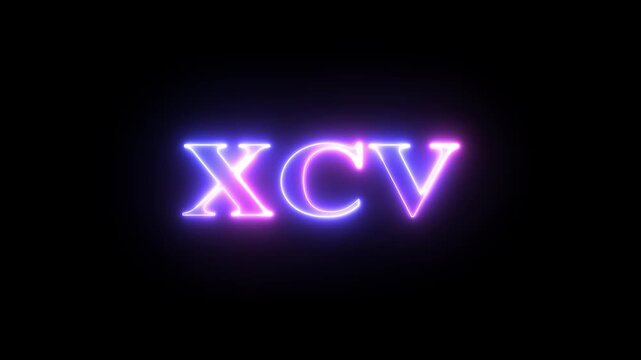 From the Glitch effect arises Roman numerals XCV. Then the TV turns off. Alpha channel Premultiplied - Matted with color black