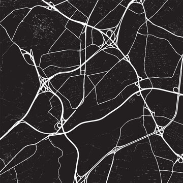Baltimore Center Maryland in the United States of America  map illustration depicts roads and highways on a black background