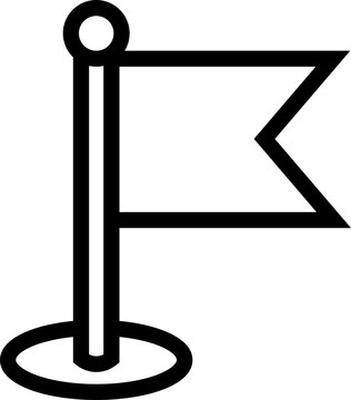 map checkpoint flag vector asset outline