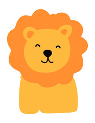 Fototapeta premium Kawaii babylion animal. vector illustration, Vector Clipart Design. Printable Download Pack.