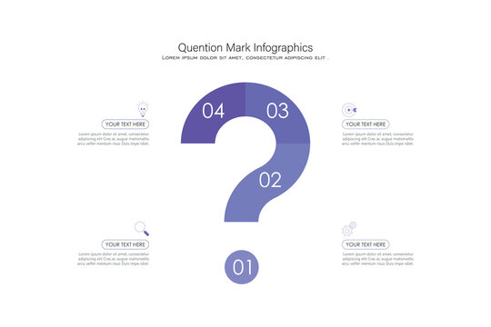 Vector Infographic With a Question Mark Diagram.