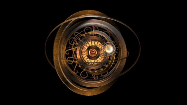 3D PBR Fantasy Adventure Compass Alpha Animation