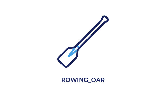 Rowing oar equipment for water sports.