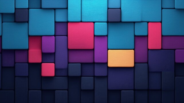 Colorful Geometric Background with Rectangles