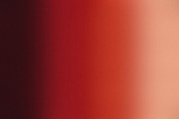 Fototapeta premium Smooth color gradient background, transitioning from dark, maroon to vibrant, red and soft, peach with a, fine grainy texture, across the surface
