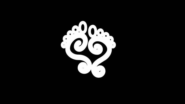 animated foot sign