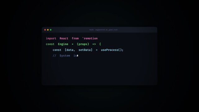 Computer programming code typing in a dark terminal window
